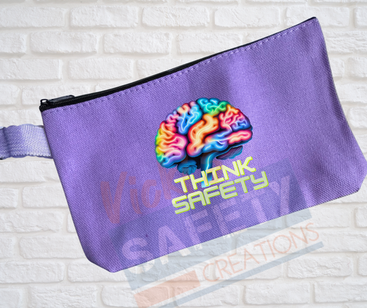 Multi-Purpose Canvas Pouch-Think Safety