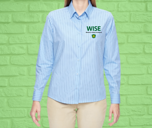 NE Women's Cotton-Blend Wrinkle-Resistant Shirt-WISE (asst. colors) **CLOSEOUT**