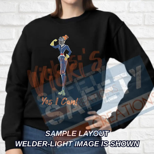 ADULT UNISEX 50/50 BLEND CREW SWEATSHIRT -Yes I Can Collection (Asst. Colors & Designs) Adult Clothing