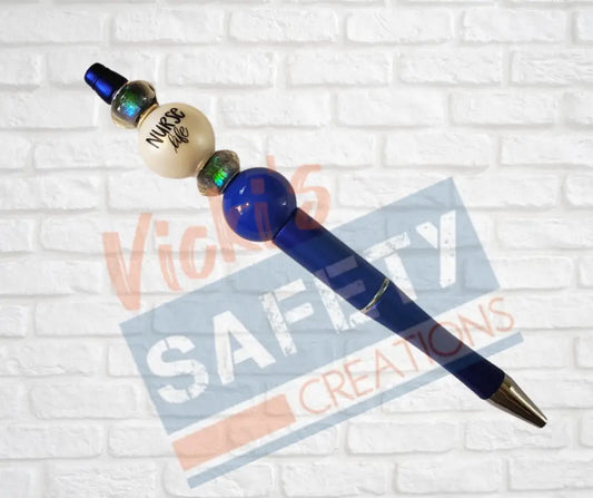 Beaded Pen-Nurse Life (Asst. Colors) Blue Office Supplies
