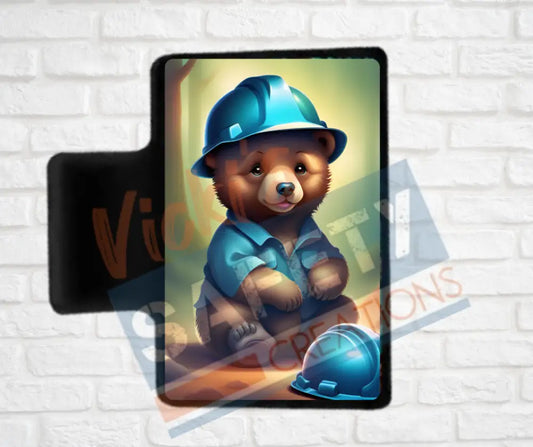 Hair Claw Clips-Bear (asst. health & safety designs) Hard hat Bear / 2’’-Small Hair Accessories