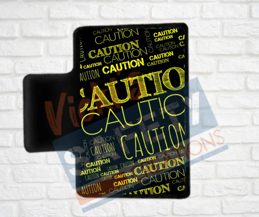 Hair Claw Clips-CAUTION pattern 2’’-Small Hair Accessories