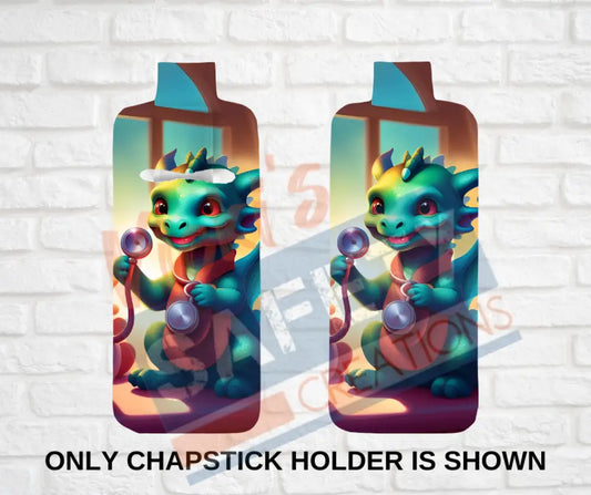 Keychain accessories - Chapstick Holder Lotion Holder Key fob - DRAGON Dragon Nurse / Chapstick Holder ONLY Car gift set