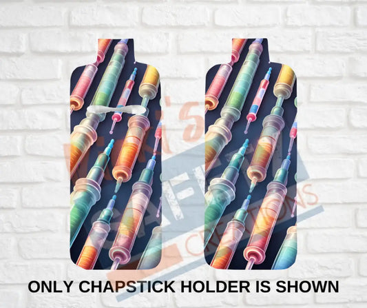 Keychain accessories - Chapstick Holder Lotion Holder Key fob - MEDICAL EQUIPMENT Syringes / Chapstick Holder ONLY Car