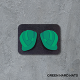 VSC Stud Earrings-Green Hard Hats
