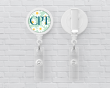 Basic Badge Reels - Daisies (asst. medical titles)