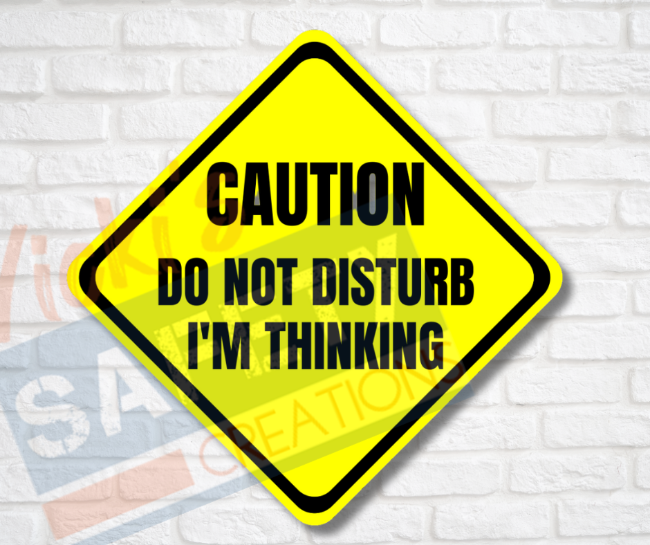 Vinyl Stickers-Do not disturb, I'm thinking (Multi-pack)