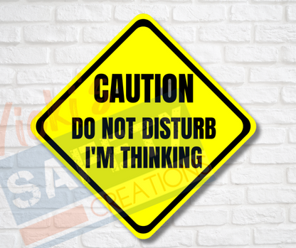 Vinyl Stickers-Do not disturb, I'm thinking (Multi-pack)