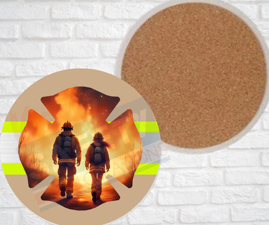 Ceramic Coasters - Turnout Gear