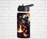 12oz. Stainless Steel Water Bottle-Bear (asst. Health & Safety Designs)