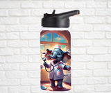 12oz. Stainless Steel Water Bottle-Elephant (asst. Health & Safety Designs)