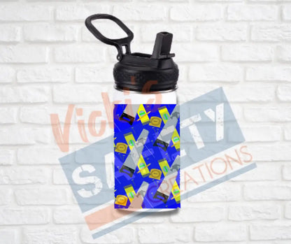 12oz. Stainless Steel Water Bottle-Construction Tools (asst. colors) Blue Water Bottles