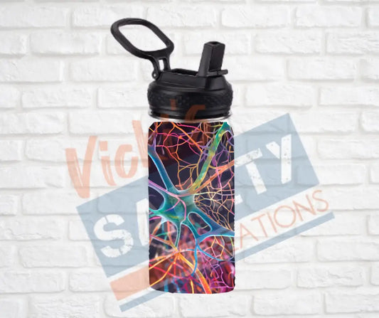 12oz. Stainless Steel Water Bottle-Nerves Water Bottles