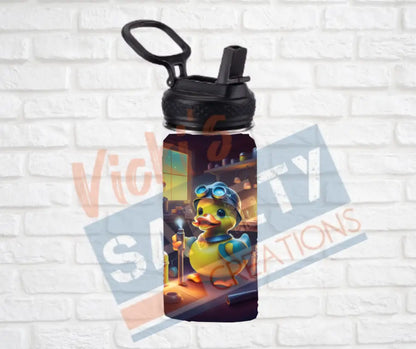 12oz. Stainless Steel Water Bottle-Rubber Duck (asst. Health & Safety Designs) Welder Water Bottles