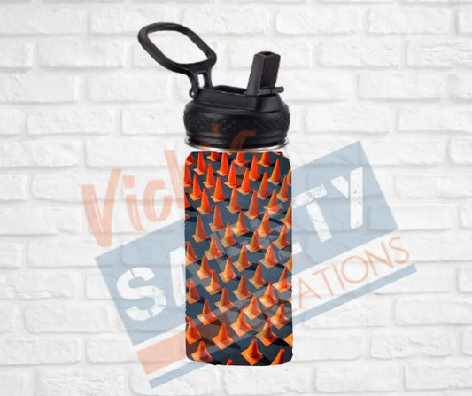 12oz. Stainless Steel Water Bottle-Safety Cones Water Bottles