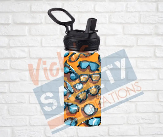 12oz. Stainless Steel Water Bottle-Safety Glasses Water Bottles