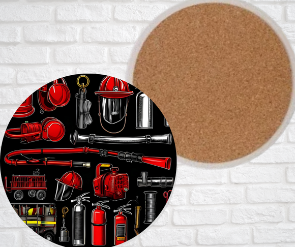 Ceramic Coasters - Firefighting Equipment