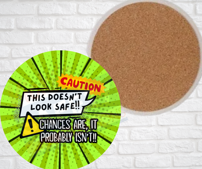 Ceramic Coasters - This doesn't look safe
