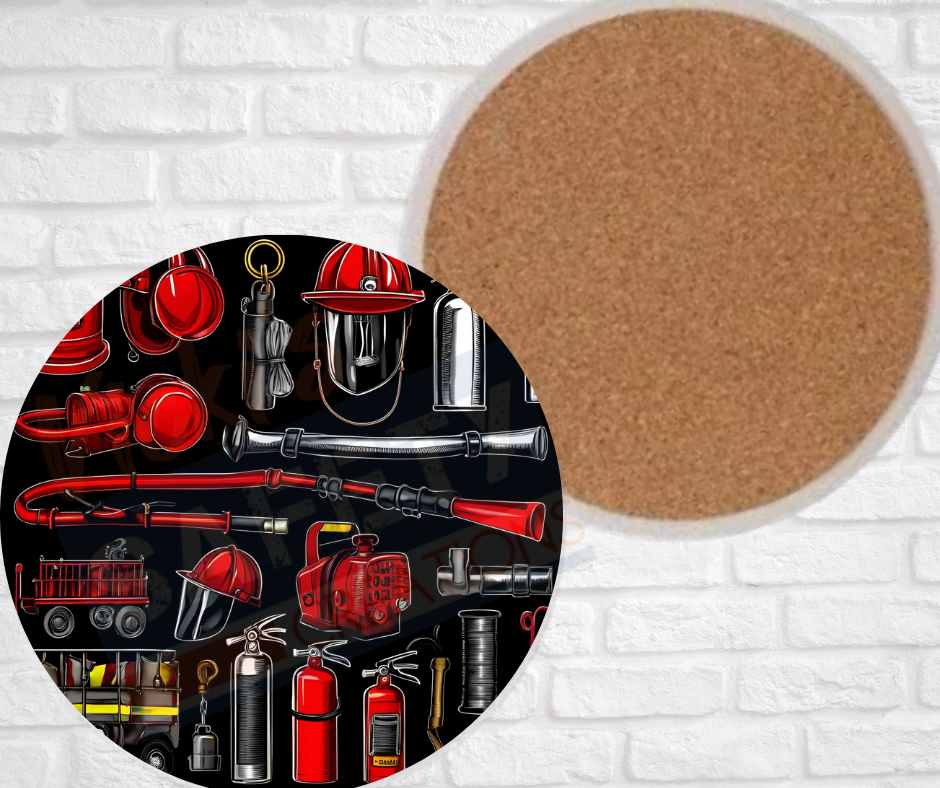 Ceramic Coasters - Firefighting Equipment