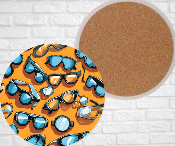 Ceramic Coasters - Safety Glasses