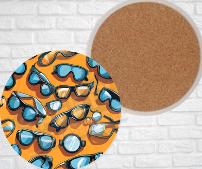 Ceramic Coasters - Safety Glasses
