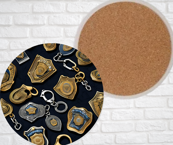 Ceramic Coasters - Police Equipment