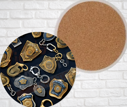 Ceramic Coasters - Police Equipment
