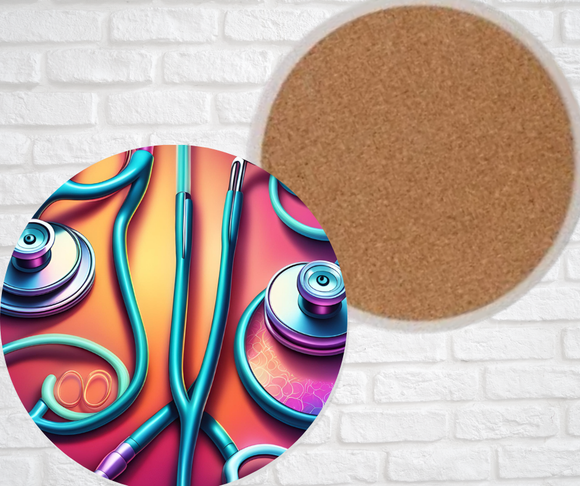 Ceramic Coasters - Stethoscopes