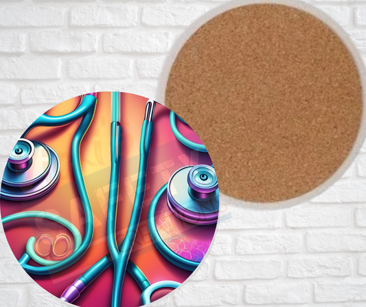 Ceramic Coasters - Stethoscopes