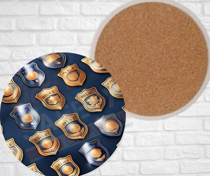 Ceramic Coasters - Police Badge