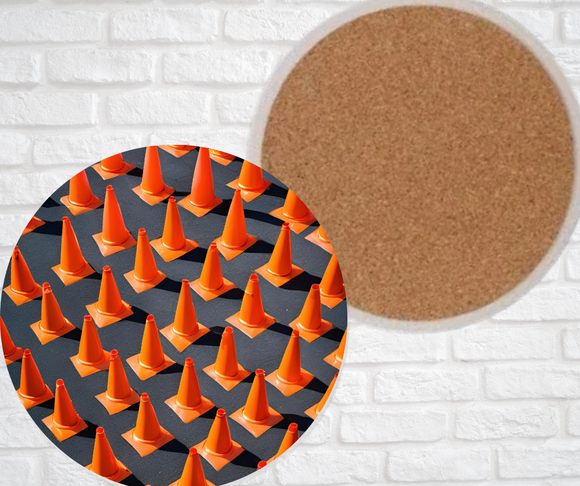 Ceramic Coasters - Safety Cones
