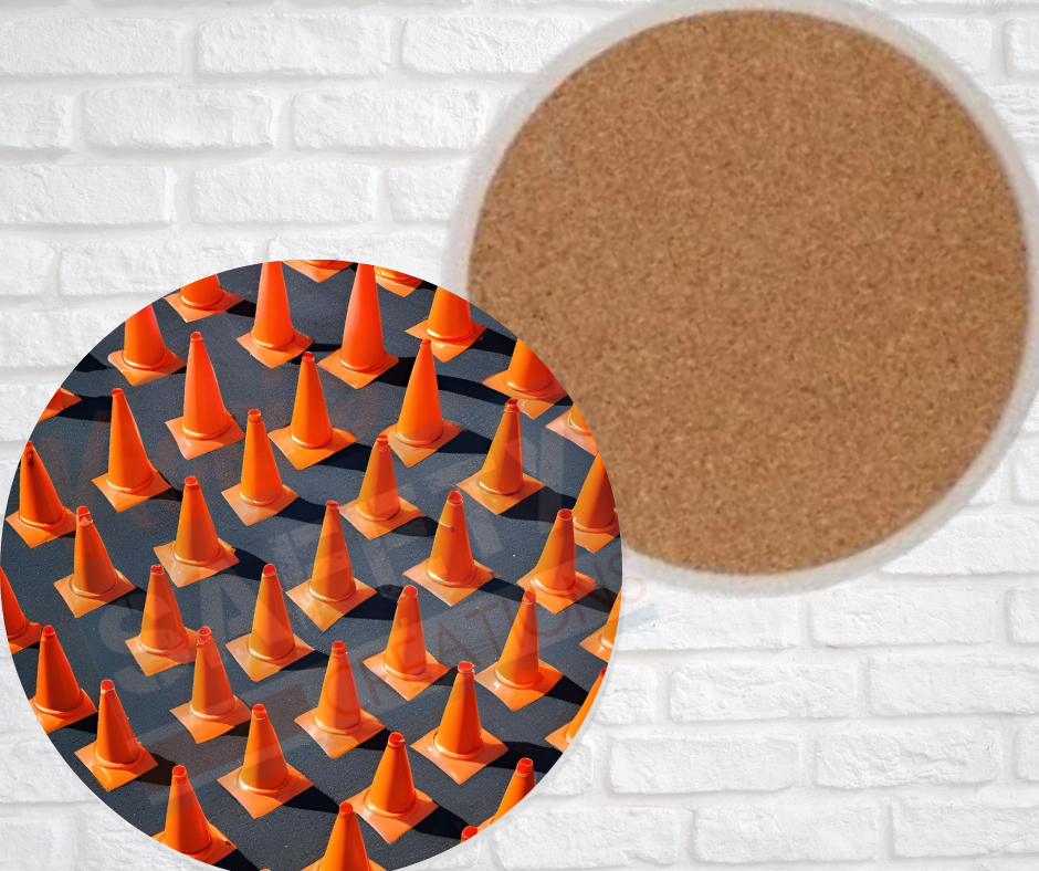 Ceramic Coasters - Safety Cones