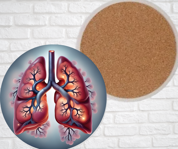 Ceramic Coasters - Lungs
