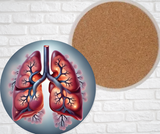 Ceramic Coasters - Lungs