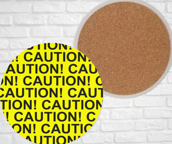Ceramic Coasters - CAUTION