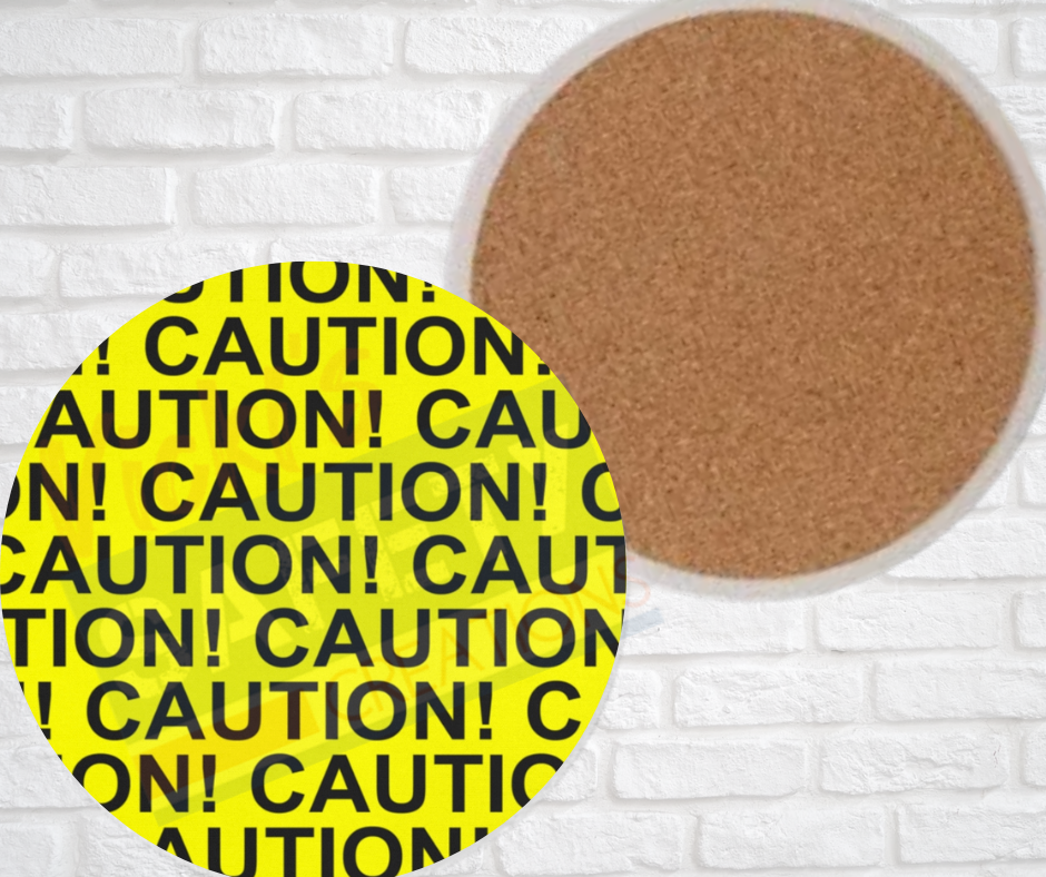 Ceramic Coasters - CAUTION