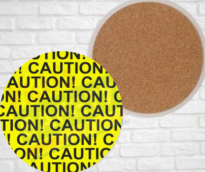 Ceramic Coasters - CAUTION