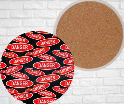 Ceramic Coasters - Danger, Danger