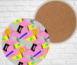 Ceramic Coasters - Construction Tools (Asst Colors)