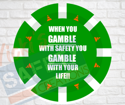 Vinyl Stickers-Gamble With Life (Multi-pack)