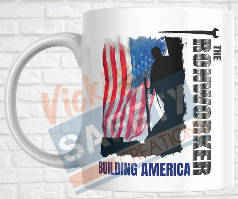 15oz. Ceramic Mug - Ironworker Building America Drinkware & Accessories