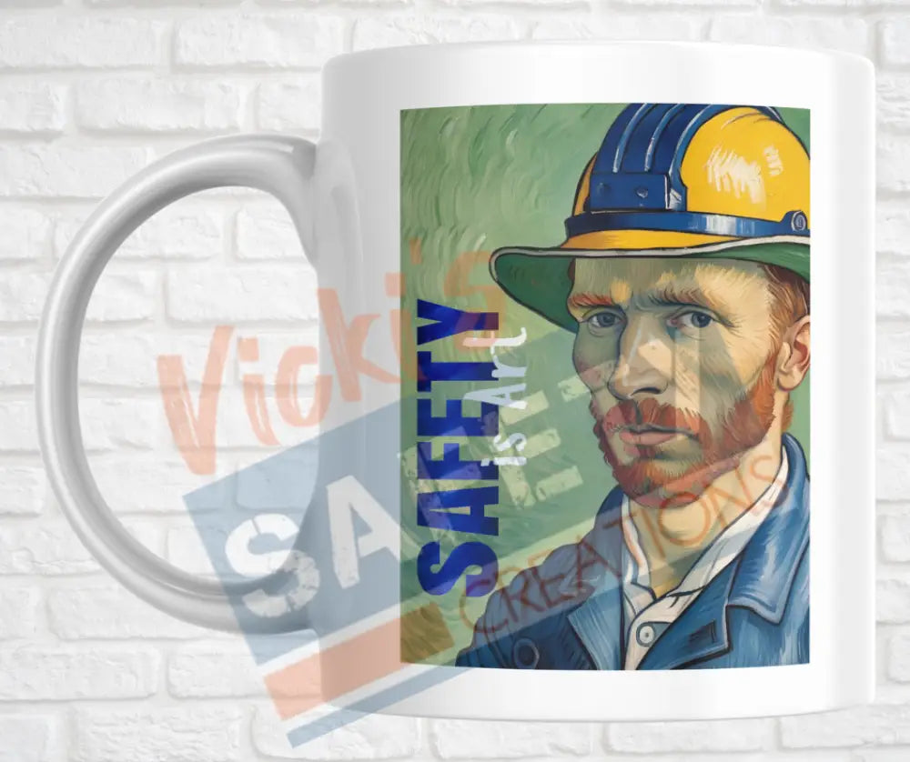 15oz. Ceramic Mug - Safety is Art Drinkware & Accessories