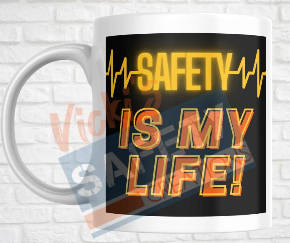 15oz. Ceramic Mug - Safety is My Life Drinkware & Accessories