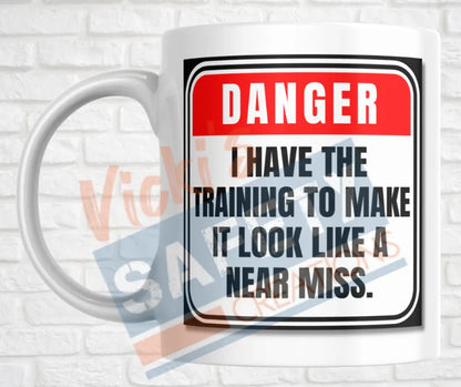 15oz. Ceramic Mug - Training...near miss Drinkware & Accessories