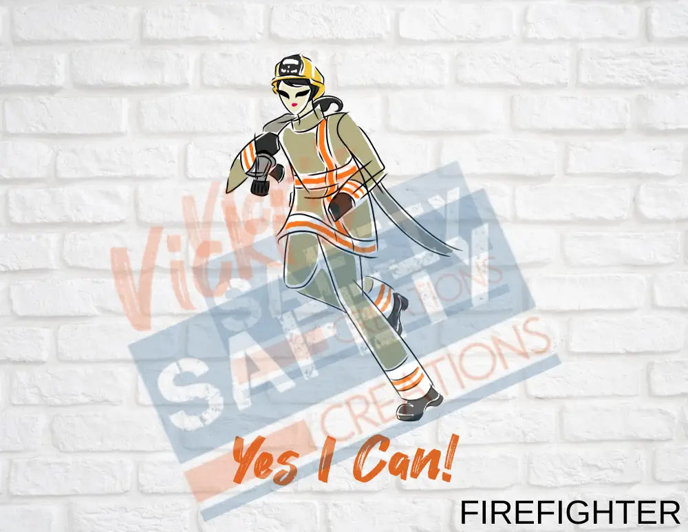 15oz. Ceramic Mug-Yes I Can Collection (Asst. Designs) Firefighter Drinkware & Accessories
