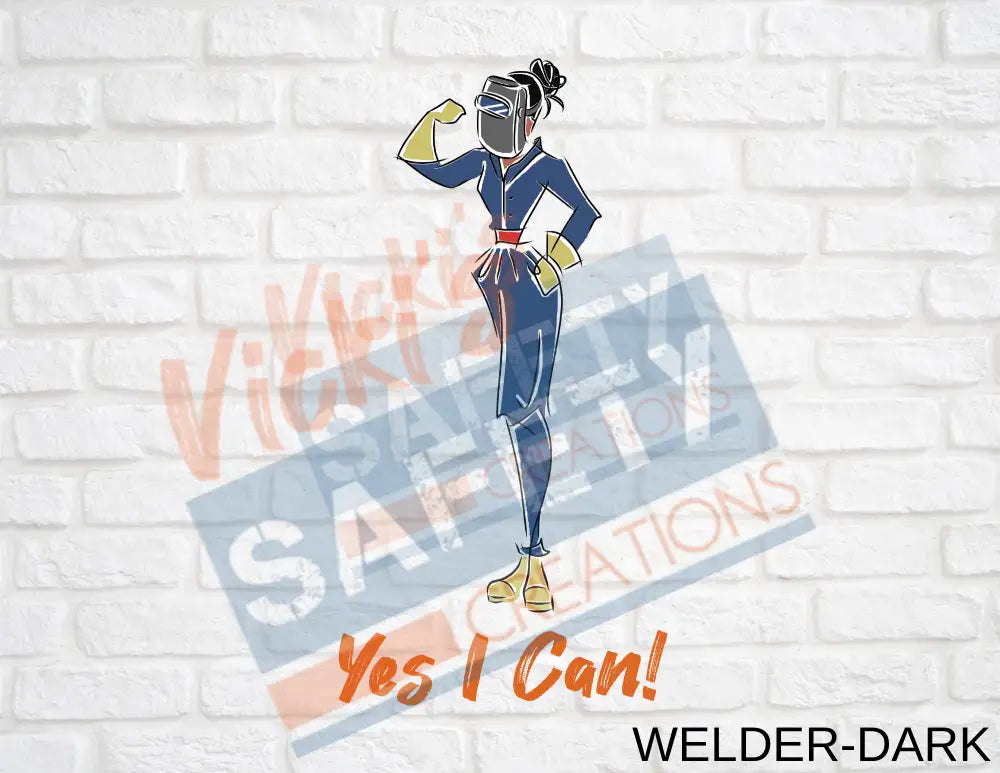 15oz. Ceramic Mug-Yes I Can Collection (Asst. Designs) Welder-Dark Drinkware & Accessories