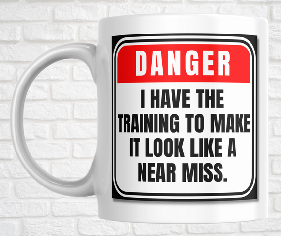 15oz. Ceramic Mug - Training...near miss