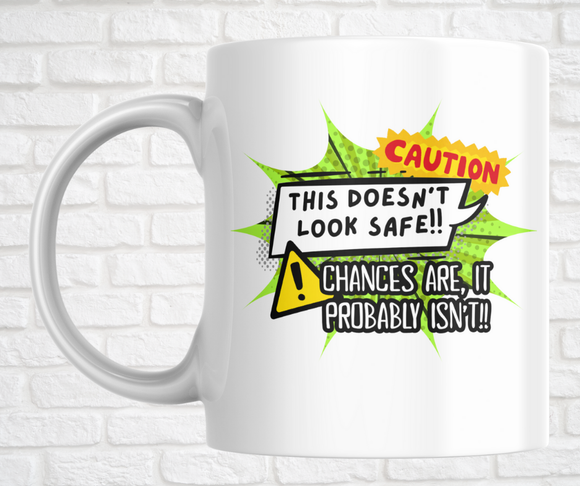 15oz. Ceramic Mug - This doesn't look safe