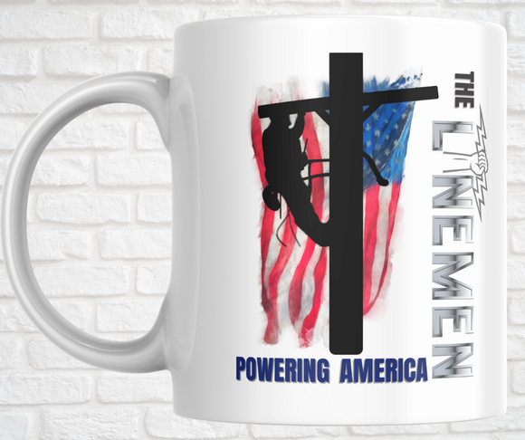 15oz. Ceramic Mug - Lineman Powering America