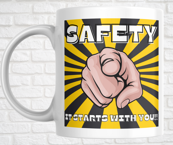 15oz. Ceramic Mug - Safety Starts with You